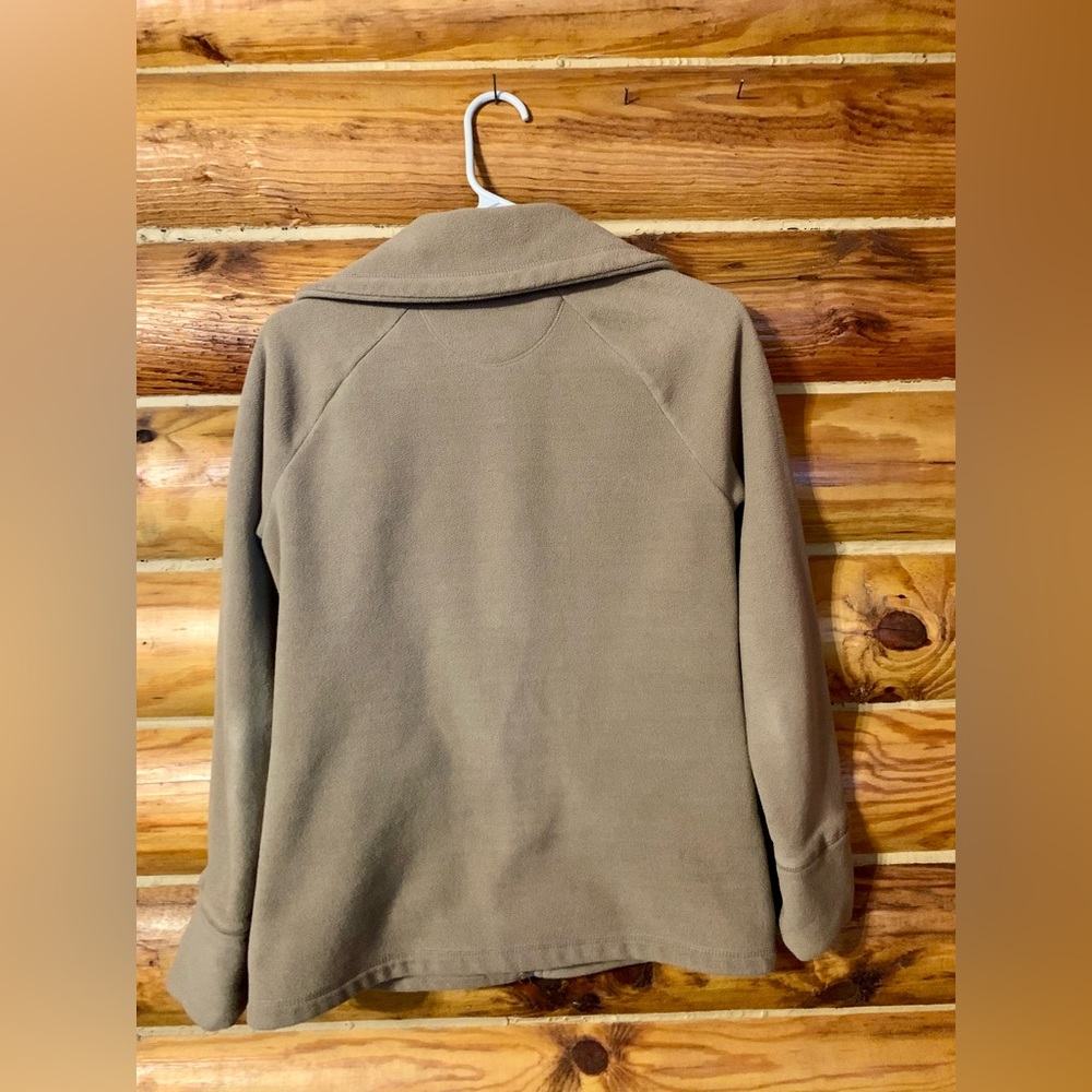 Calvin Klein Tan Fleece Jacket Size Small - Picture 5 of 9